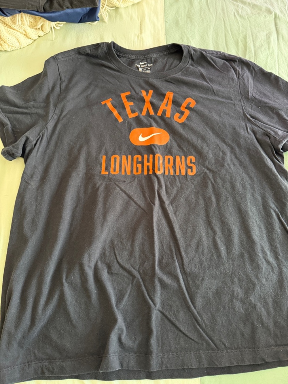 Nike Black Tee with Orange Texas Longhorns Logo